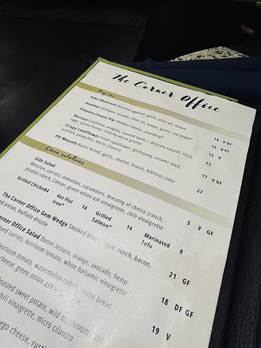 The Corner Office Restaurant + Martini Bar Menu - Image 6